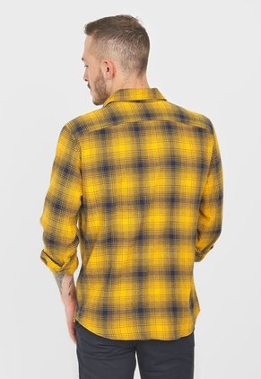 Camisa Amarillo-Azul Oscuro GAP