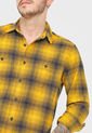 Camisa Amarillo-Azul Oscuro GAP de GAP