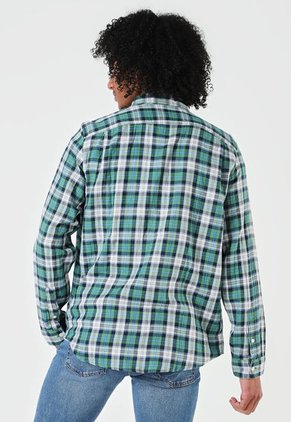 Camisa Verde-Azul-Blanco GAP
