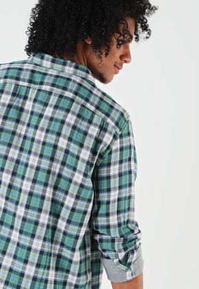 Camisa Verde-Azul-Blanco GAP