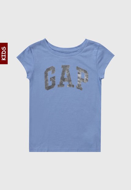 Camiseta Celeste-Plateado GAP Kids