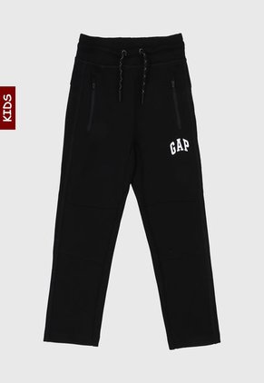 Pantalón Sudadera Negro-Blanco GAP Kids