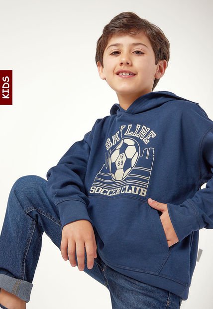 Hoodie Azul-Beige GAP Kids