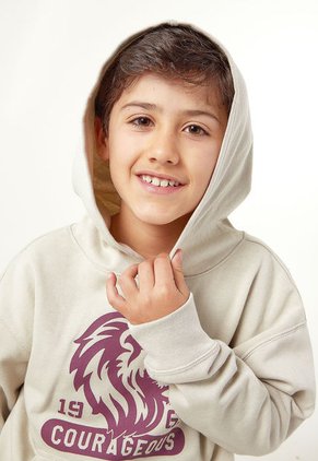 Hoodie Beige-Violeta GAP Kids
