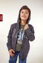 Hoodie Gris-Blanco GAP Kids de GAP
