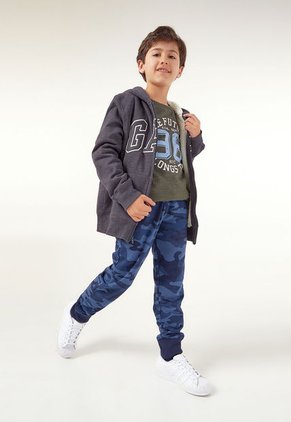 Hoodie Gris-Blanco GAP Kids