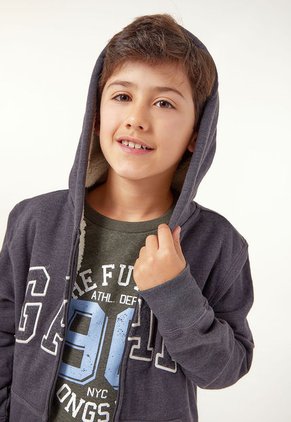 Hoodie Gris-Blanco GAP Kids