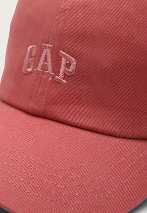 Gorra Coral-Blanco GAP Logo Baseball