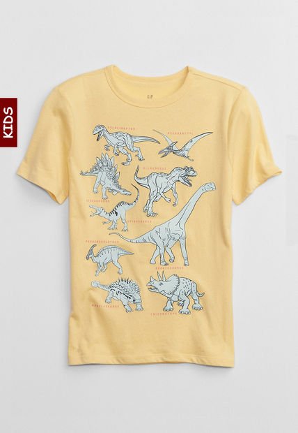 Camiseta Amarillo-Verde Claro GAP Kids