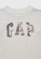 Camiseta Manga Larga Beige-Dorado-Plateado GAP Kids de GAP