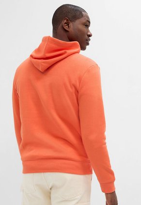Hoodie Naranja-Azul Navy-Blanco GAP