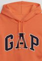 Hoodie Naranja-Azul Navy-Blanco GAP de GAP