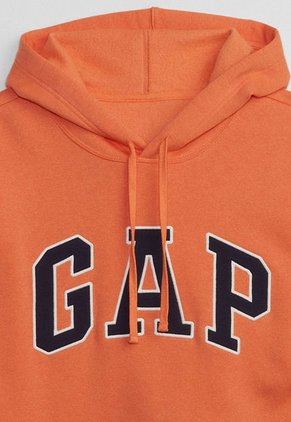 Hoodie Naranja-Azul Navy-Blanco GAP
