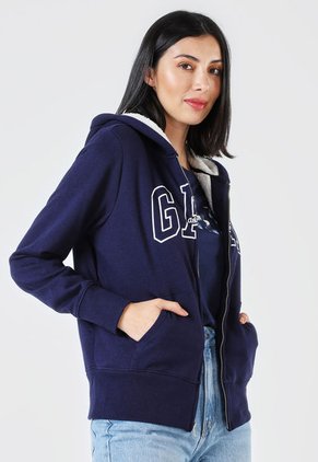 Hoodie Azul Navy-Blanco GAP