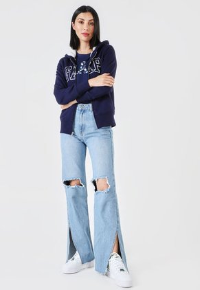 Hoodie Azul Navy-Blanco GAP