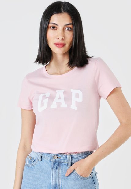Camiseta Rosa-Blanco GAP