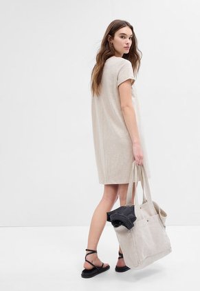 Vestido Beige-Blanco GAP