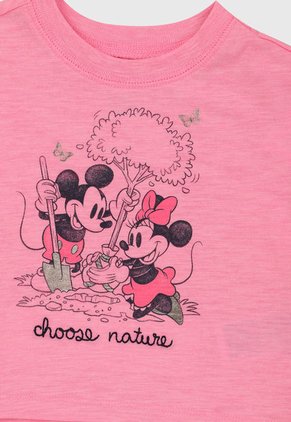 Camiseta Rosa-Negro GAP Kids Disney Mickey Mouse