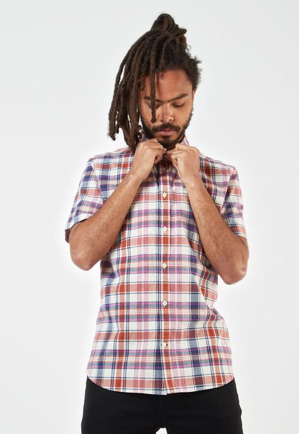 Camisa Beige-Terracota-Azul-Rosa GAP