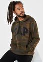 Hoodie Café-Verde-Negro GAP de GAP
