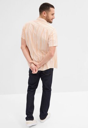 Camisa Marfil-Naranja GAP