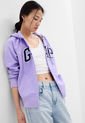 Hoodie Lila-Azul Navy-Blanco GAP de GAP