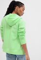 Hoodie Verde Neón-Verde Manzana-Blanco GAP de GAP