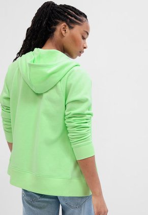 Hoodie Verde Neón-Verde Manzana-Blanco GAP