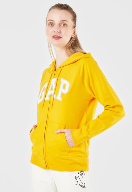 Hoodie Amarillo-Blanco-Gris GAP
