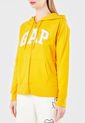 Hoodie Amarillo-Blanco-Gris GAP de GAP
