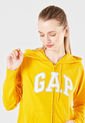 Hoodie Amarillo-Blanco-Gris GAP de GAP