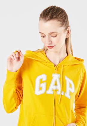 Hoodie Amarillo-Blanco-Gris GAP