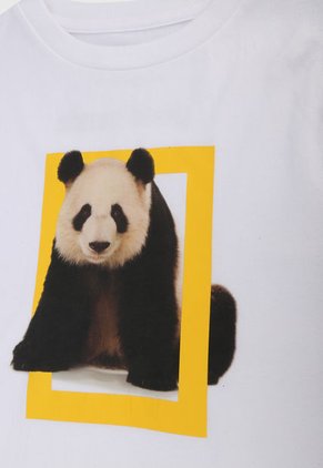 Camiseta Blanco-Amarillo-Negro GAP Kids National Geographic