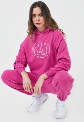 Hoodie Fucsia-Blanco GAP