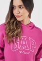 Hoodie Fucsia-Blanco GAP de GAP