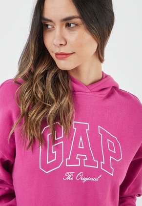 Hoodie Fucsia-Blanco GAP