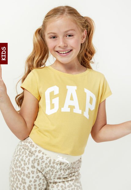 Camiseta Amarillo-Blanco GAP Kids