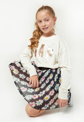 Camiseta Manga Larga Beige-Dorado-Plateado GAP Kids