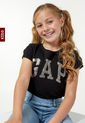 Camiseta Negro-Plateado GAP Kids de GAP
