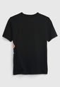 Camiseta Negro-Multicolor GAP Kids de GAP