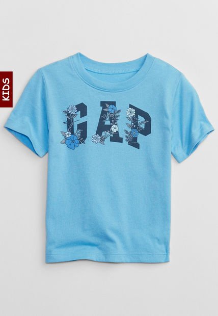 Camiseta Celeste-Azul Navy GAP Kids