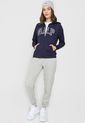 Hoodie Azul Navy-Blanco GAP de GAP