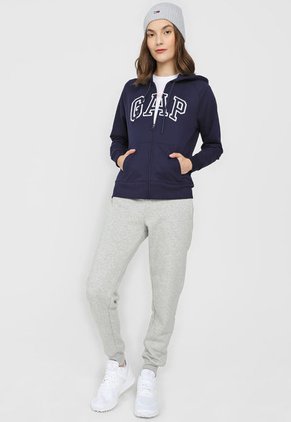 Hoodie Azul Navy-Blanco GAP
