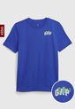 Camiseta Azul Royal-Multicolor GAP Kids de GAP