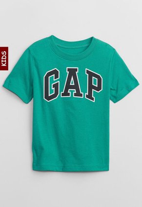 Camiseta Verde-Azul Navy-Blanco GAP Kids