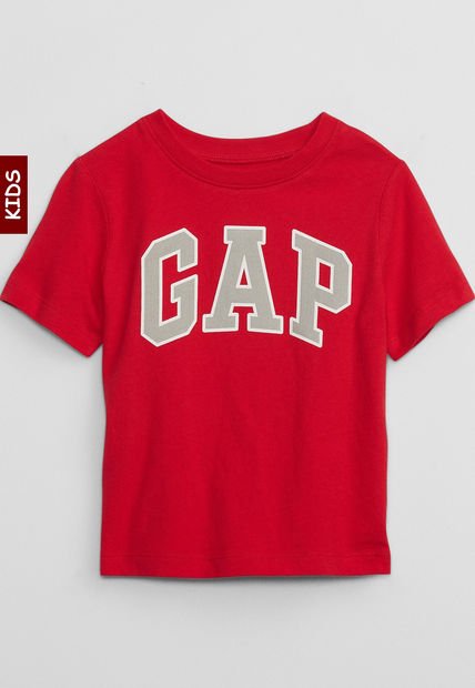 Camiseta Rojo-Gris-Blanco GAP Kids