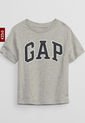 Camiseta Gris Oscuro-Azul Navy-Blanco GAP Kids de GAP