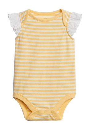 Body Amarillo-Blanco GAP Simple Stripe Yellow