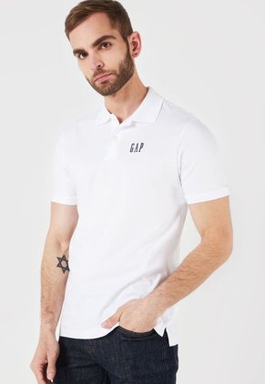 Polo Blanco-Azul GAP