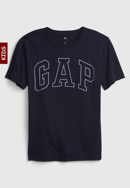 Camiseta Azul Navy-Lila GAP Kids